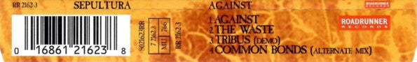 Sepultura : Against (CD, Single)