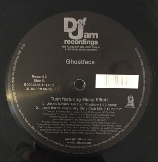 Ghostface* featuring Missy Elliott : Tush (2x12", Single)