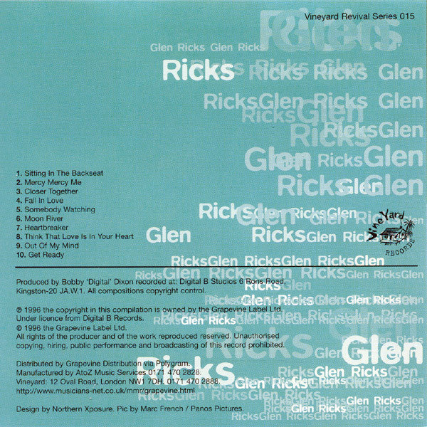 Glen Ricks : Fall In Love (CD, Album, RE)