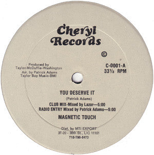 Magnetic Touch : You Deserve It (12")