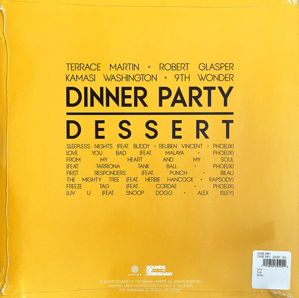 Dinner Party (2) : Dinner Party: Dessert (LP, Album, RSD, Ltd, Yel)