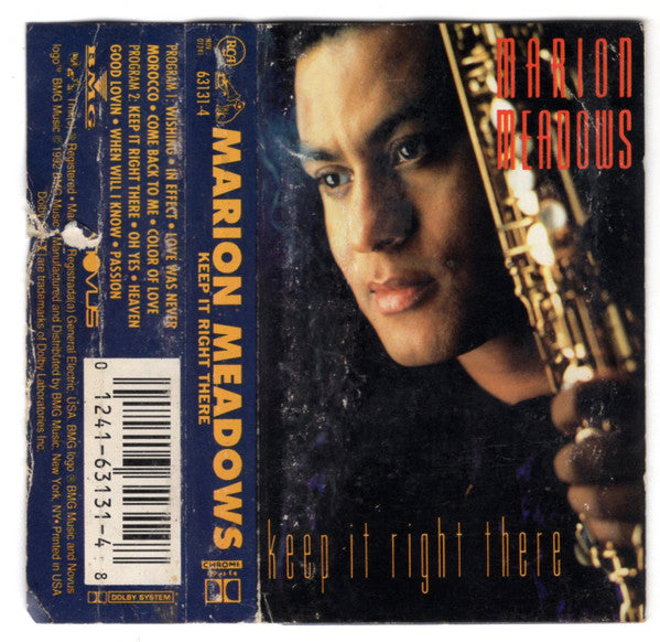 Marion Meadows : Keep It Right There (Cass, Album)
