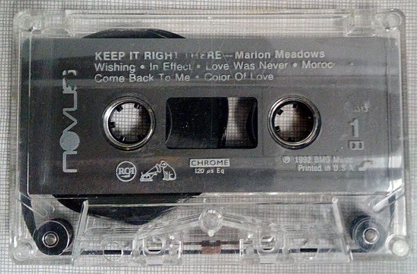 Marion Meadows : Keep It Right There (Cass, Album)