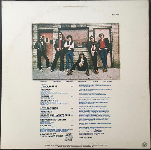 Iron City Houserockers : Love's So Tough (LP, Album, Pin)