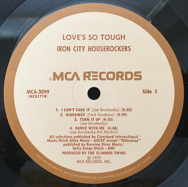 Iron City Houserockers : Love's So Tough (LP, Album, Pin)