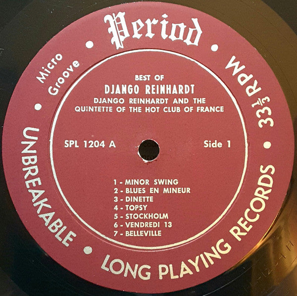 Django Reinhardt And The Quintette Of The Hot Club Of France* : Best Of Django Reinhardt (LP, Comp, Mono)
