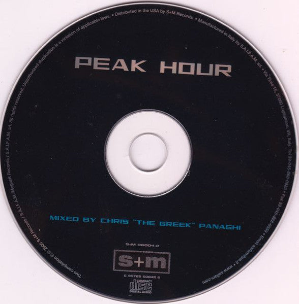 Chris "The Greek" Panaghi : Peak Hour (CD, Comp, Mixed, Promo)