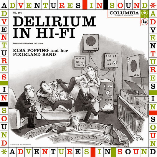 Elsa Popping And Her Pixieland Band* : Delirium In Hi-Fi (LP, Album, Mono)