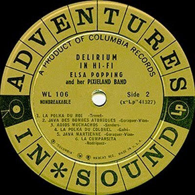 Elsa Popping And Her Pixieland Band* : Delirium In Hi-Fi (LP, Album, Mono)