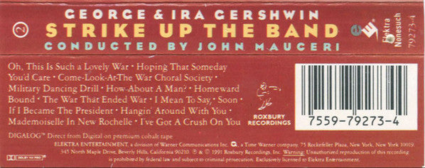 George & Ira Gershwin : Strike Up The Band (2xCass, Album)