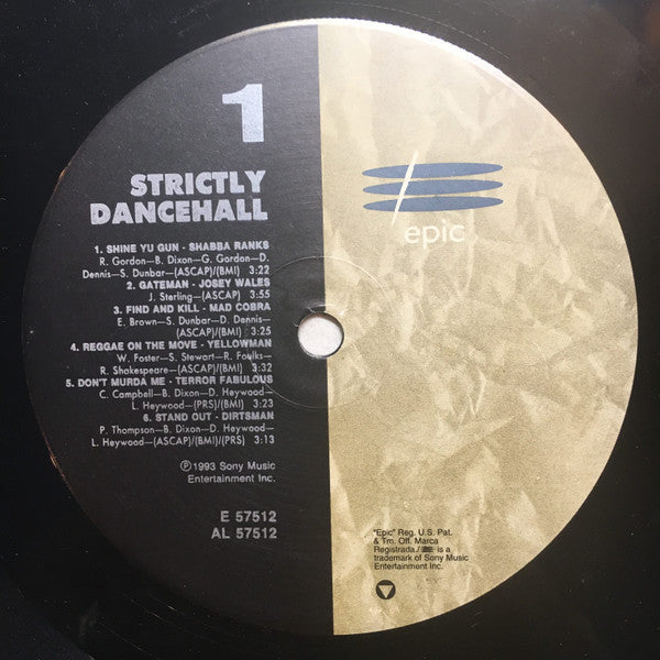 Various : Strictly Dancehall (LP, Comp)