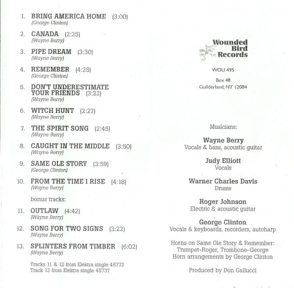 Timber (6) : Bring America Home (CD, Album, RE)