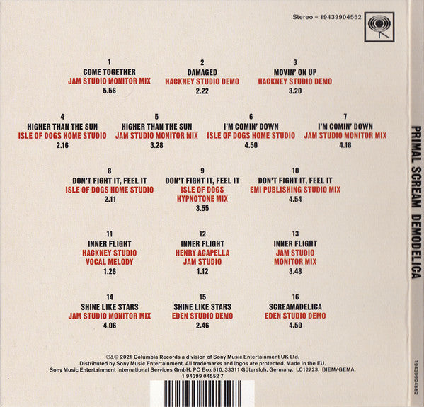 Primal Scream : Demodelica (CD)