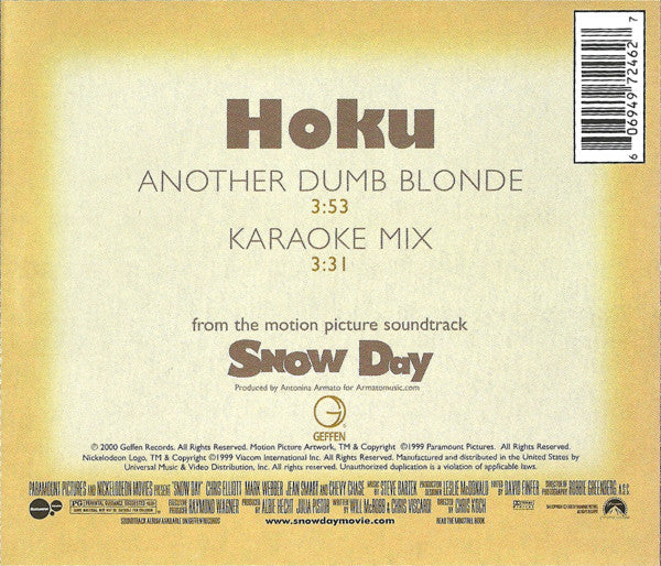 Hoku : Another Dumb Blonde (CD, Single)