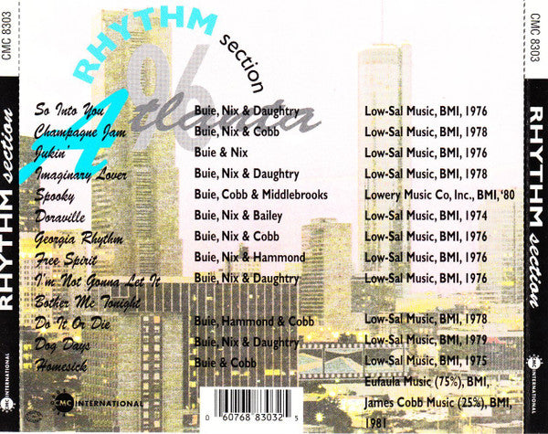 Atlanta Rhythm Section : Atlanta Rhythm Section 96 (CD, Comp)