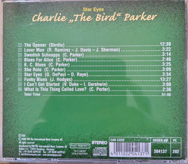 Charlie "The Bird" Parker* : Star Eyes (CD, Comp)