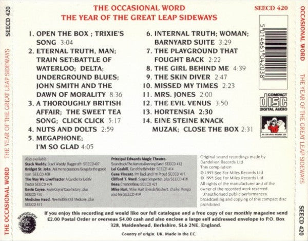 The Occasional Word : The Year Of The Great Leap Sideways (CD, Album, RE)