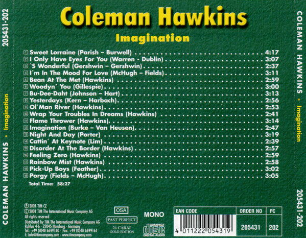 Coleman Hawkins : Imagination (CD, Comp)
