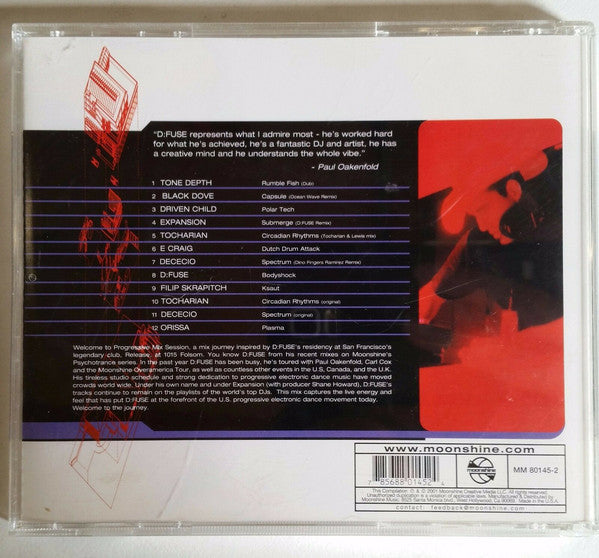 D:Fuse : Progressive Mix Session 1.0 (CD, Mixed)