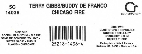 Terry Gibbs / Buddy DeFranco : Chicago Fire (Cass, Album)