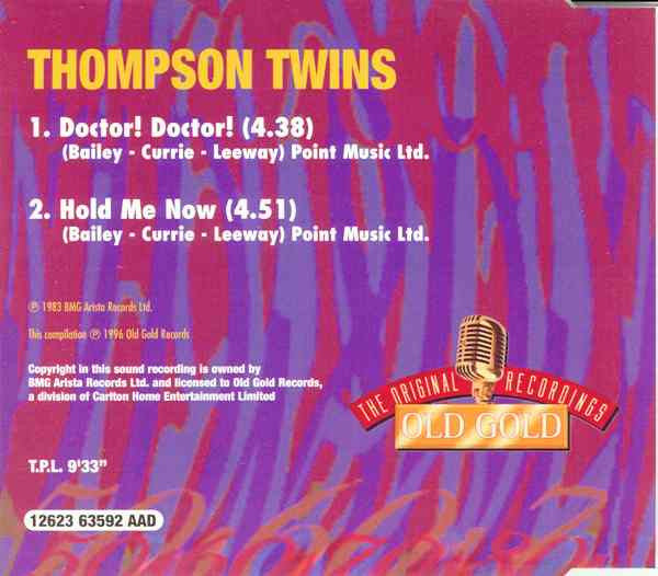 Thompson Twins : Doctor! Doctor! / Hold Me Now (CD, Single)