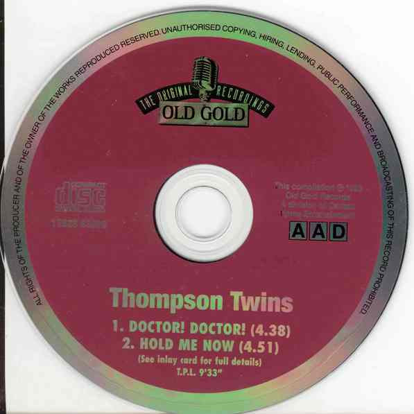 Thompson Twins : Doctor! Doctor! / Hold Me Now (CD, Single)