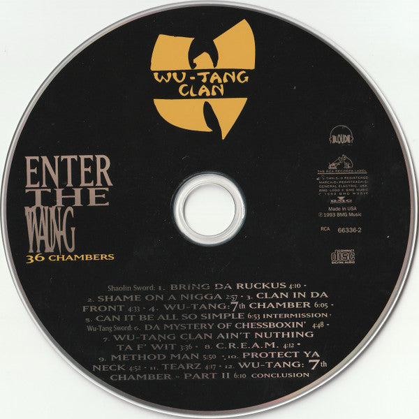 Wu-Tang Clan : Enter The Wu-Tang (36 Chambers) (CD, Album, RP)
