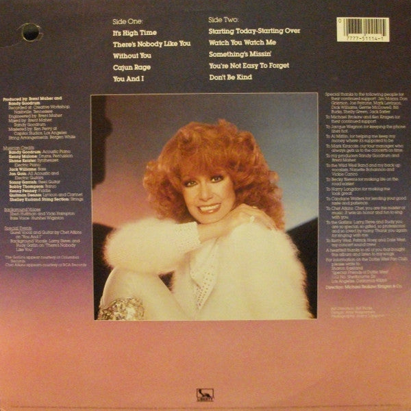 Dottie West : High Times (LP, Album, Win)