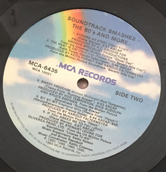 Various : Soundtrack Smashes: The 80's & More (LP, Comp)