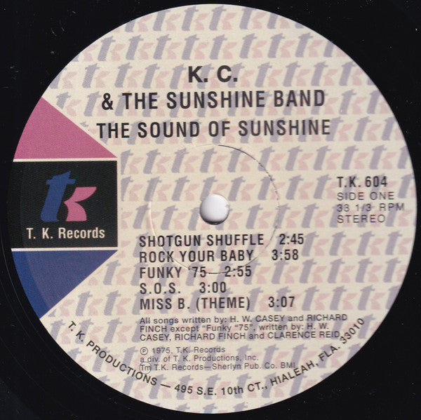The Sunshine Band : The Sound Of Sunshine (Instrumental) (LP, Album, RE, 180)
