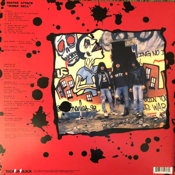 Harter Attack : Human Hell (LP, Album, RE)