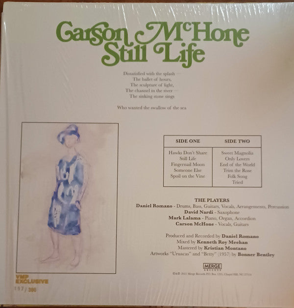 Carson McHone : Still Life (LP, Album, Club, Ltd, Opa)