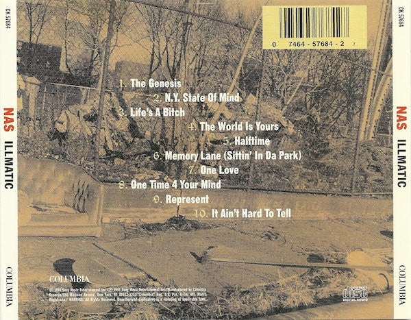 Nas : Illmatic (CD, Album, RP)