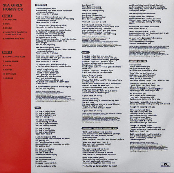 Sea Girls : Homesick (LP, Album)