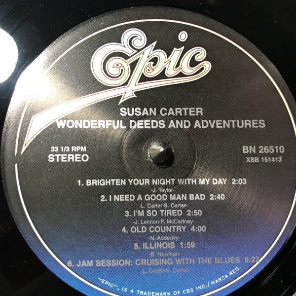 Susan Carter : Wonderful Deeds And Adventures (LP, Album)