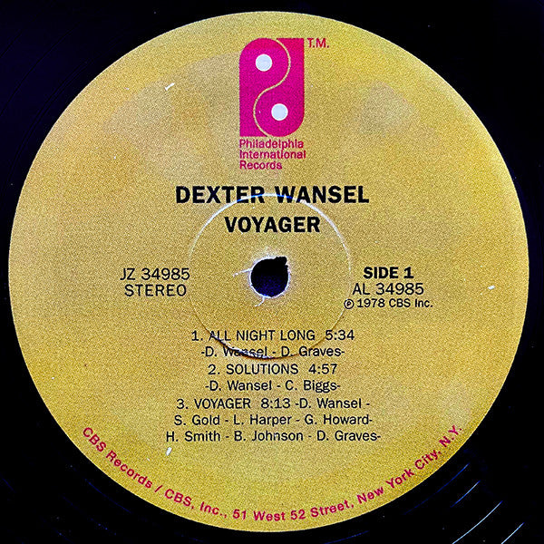 Dexter Wansel : Voyager (LP, Album, RE, RM)