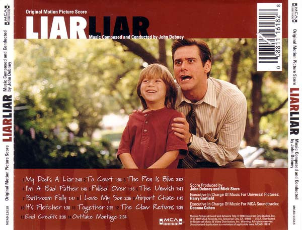 John Debney : Liar Liar (Original Motion Picture Score) (CD, Album)