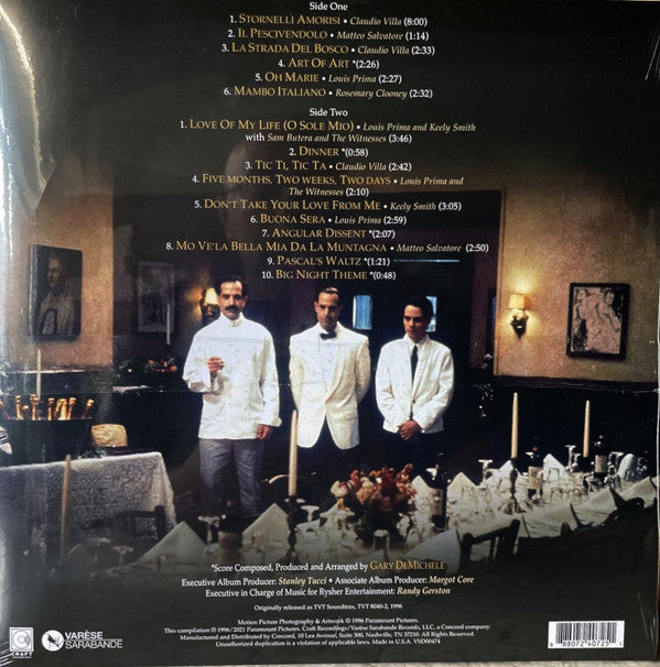 Various : Big Night (Original Motion Picture Soundtrack) (LP, RSD, Cle)