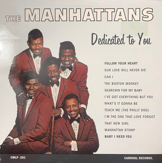 The Manhattans* : Dedicated To You (LP, Album, RE)