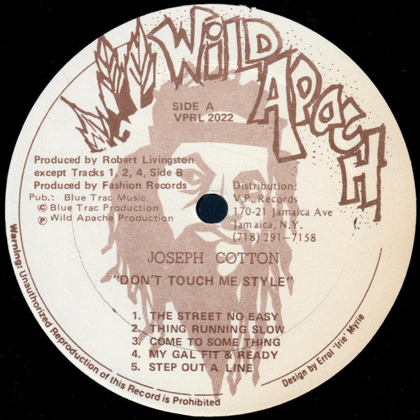 Joseph Cotton : No Touch The Style (LP, Album)
