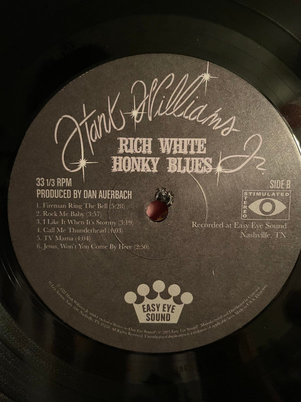 Hank Williams Jr. : Rich White Honky Blues (LP, Album)