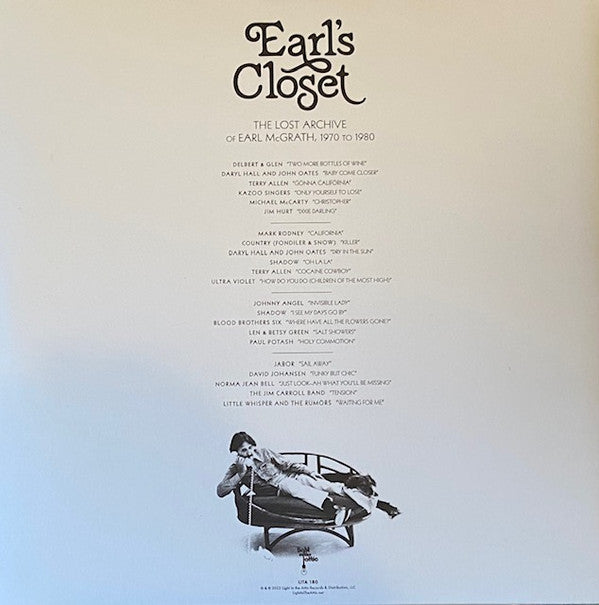Various : Earl's Closet (The Lost Archive Of Earl McGrath, 1970 To 1980) (2xLP, Comp)