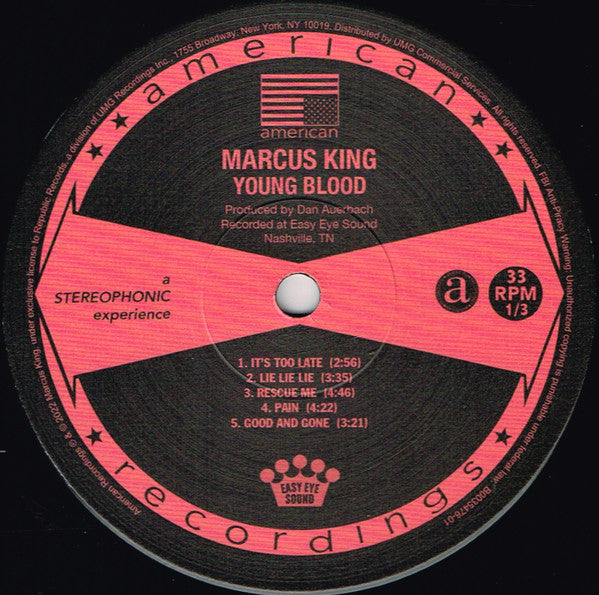 Marcus King (2) : Young Blood (LP, Album)