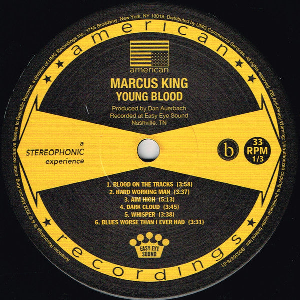 Marcus King (2) : Young Blood (LP, Album)