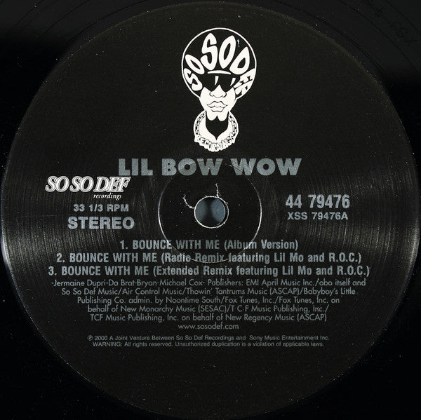 Lil' Bow Wow : Bounce With Me (12")