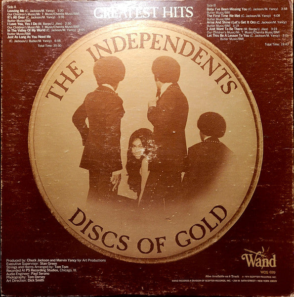 The Independents : Greatest Hits - Discs Of Gold (LP, Comp)