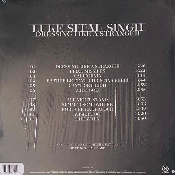 Luke Sital-Singh : Dressing Like A Stranger (LP, Club, Opa)