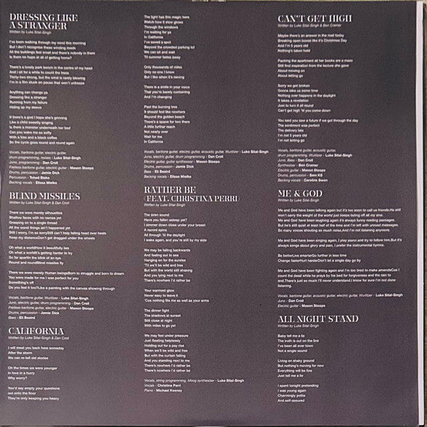 Luke Sital-Singh : Dressing Like A Stranger (LP, Club, Opa)