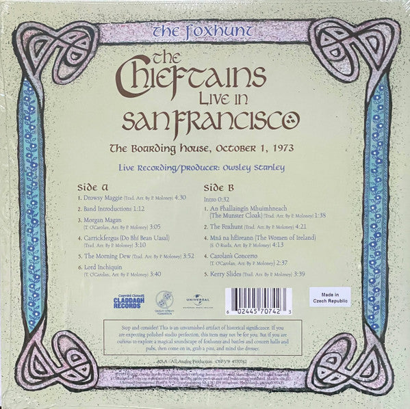 The Chieftains : The Foxhunt (San Francisco 1973) (LP, Album)