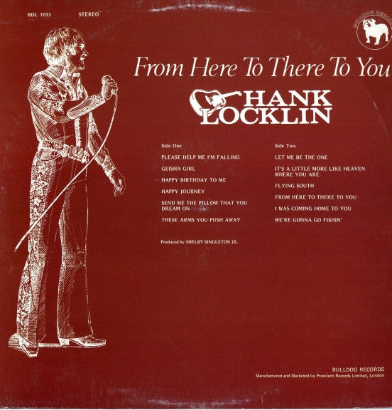 Hank Locklin : From Here To There To You (LP, Comp)